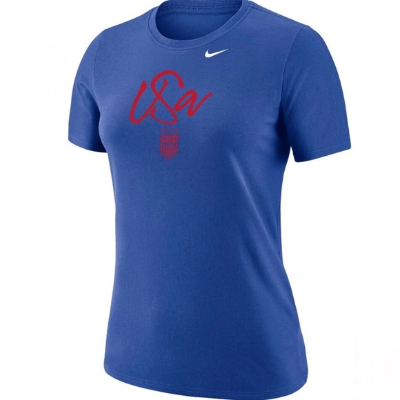 Nike Women’s USWNT Royal Blue Team USA Graphic T-Shirt Size Large NWT - Picture 3 of 12